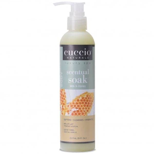 cuccio-soft-soak-milkhoney-240ml ΕΝΥΔΑΤΙΚΟ ΑΦΡΟΝΤΟΥΖ CUCCIO ΜΕΛΙ & ΓΑΛΑ 240ml - Image 1