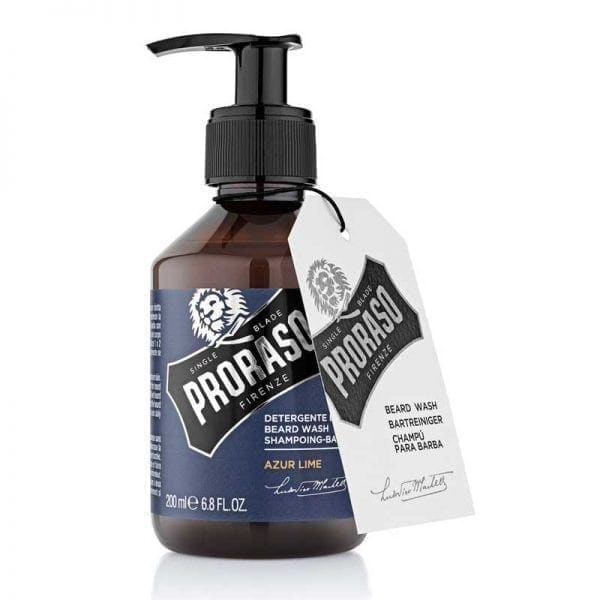 Proraso_beard_shampoo_azur PRORASO BEARD SHAMPOO AZUR LIME 200ml - Image 1