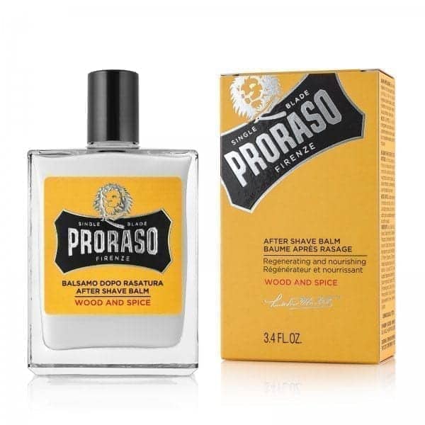 proraso_after_shave_wood_spice PRORASO AFTER SHAVE BALM WOOD & SPICE 100ml - Image 1