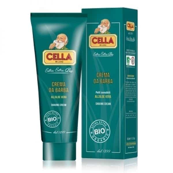 shaving cream aloe CELLA MILANO SHAVING CREAM ORGANIC ALOE VERA 150ml - Image 1