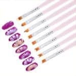 ΠΙΝΕΛΑ NAIL ART ΓΙΑ ΟΜΠΡΕ ΣΕΤ 8 ΤΜΧ