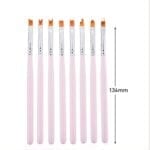 ΠΙΝΕΛΑ NAIL ART ΓΙΑ ΟΜΠΡΕ ΣΕΤ 8 ΤΜΧ - Image 2