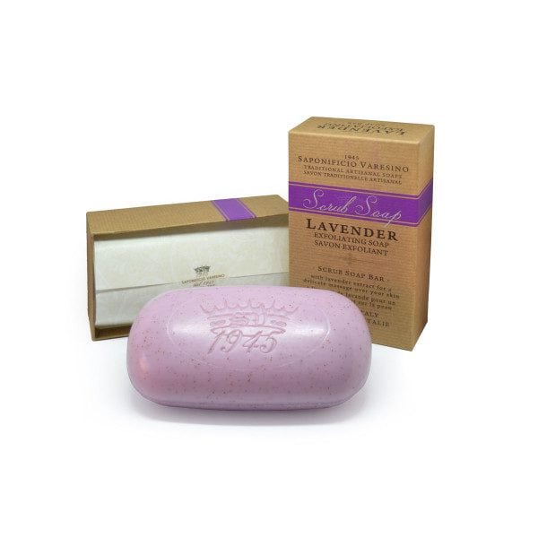 9648 SAPONIFICIO VARESINO HAND & BODY SCRUB SOAP LAVANDER 300g - Image 1