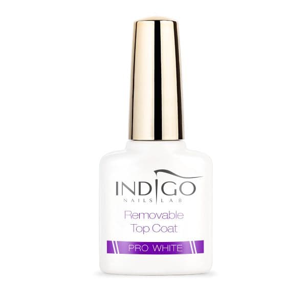 pro white 1 INDIGO REMOVABLE PRO WHITE - TOP COAT 7ml - Image 1