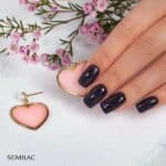 ΗΜΙΜOΝΙΜΟ ΒΕΡΝIΚΙ SEMILAC 393 SPARKLING BLACK CHERRY 7ml - Image 5