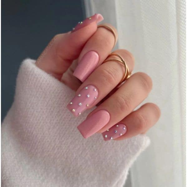 ΗΜΙΜOΝΙΜΟ ΒΕΡΝIΚΙ SEMILAC 376 SHIMMER STONE PINK DIAMOND 7ml - Image 2