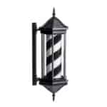 BARBER POLE HEXAGON BLACK/WHITE