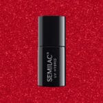 ΗΜΙΜOΝΙΜΟ ΒΕΡΝIΚΙ SEMILAC GLITTER RED 025 7ML