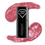 ΗΜΙΜOΝΙΜΟ ΒΕΡΝIΚΙ SEMILAC GLAMOROUS RED 457 7ML