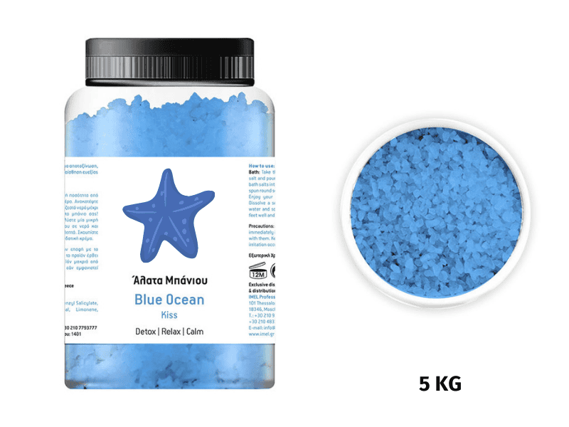 5 KG RELAXING BATH ΑΛΑΤΑ ΓΙΑ ΜΠΑΝΙΟ BLUE OCEAN 5kg - Image 1