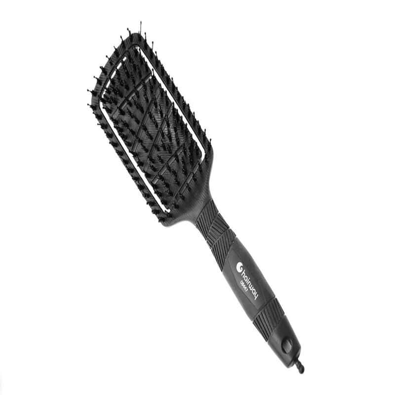 ΒΟΥΡΤΣΑ ΕΥΕΞΙΑΣ ORGANICA ΠΛΑΚΕ BLACK 8-ROWED βούρτσα ευεξίας Organica πλακέ Black 8-rowed