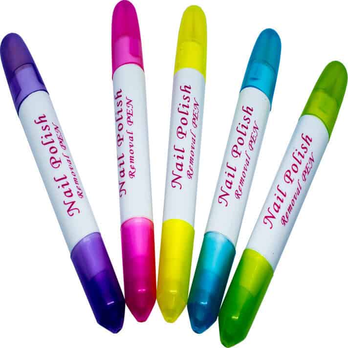 ΣΕΤ 5 τεμαχίων ΣΤΥΛΟ ΑΦΑΙΡΕΣΗΣ ΒΕΡΝΙΚΙΟΥ NAIL POLISH στυλό αφαίρεσης βερνικιού nail polish σετ set συσκευασία 5 τεμαχίων