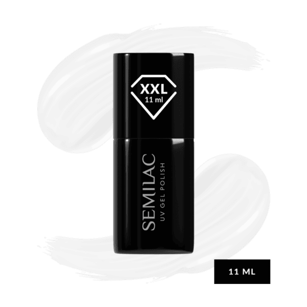 ημιμόνιμο χρωματιστό βερνίκι uv gel polish 001 strong white Semilac