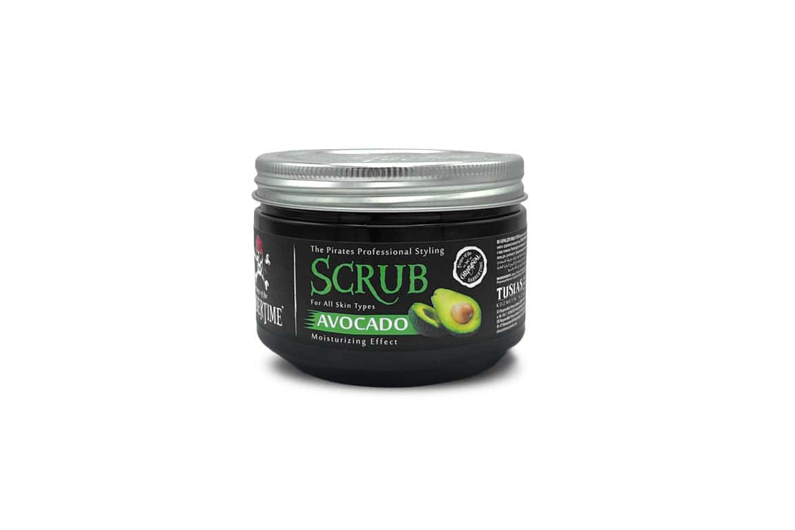 BARBERTIME FACE & BODY SCRUB AVOCADO 300ml κρέμα απολέπισης απολεπιστικό σώματος προσώπου Barbertime body face scrub avocado αβοκάντο 300ml