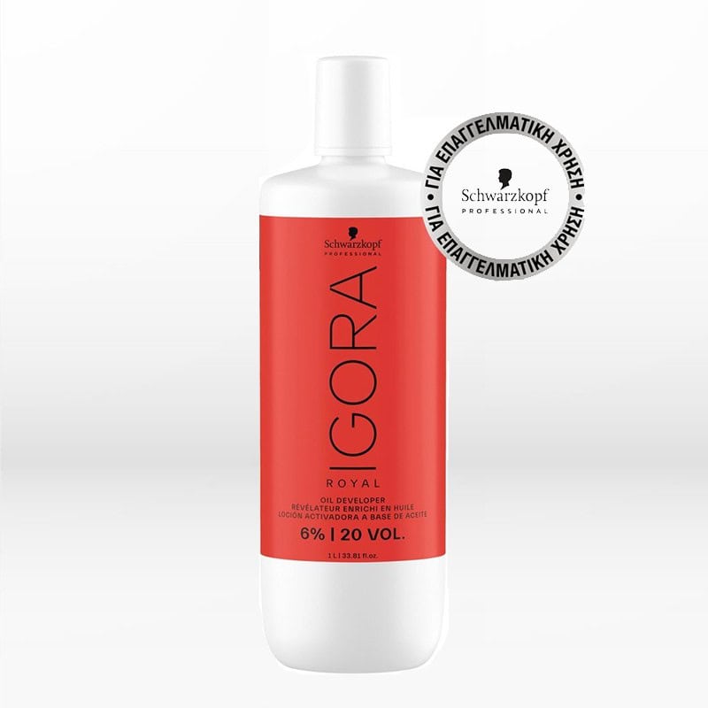 SCHWARZKOPF ΟΞΥΖΕΝΕ IGORA ROYAL 20V 1000ml Shwarzkopf οξυζενέ Igora Royal 20V 6% 1000ml οξειδωτικό μαλλιών