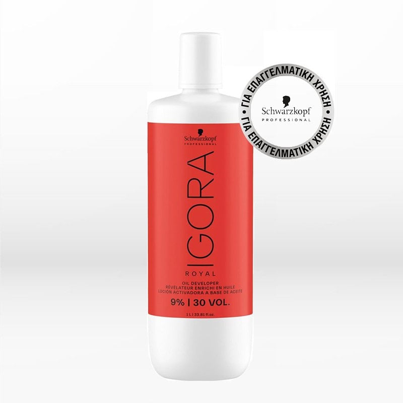 SCHWARZKOPF ΟΞΥΖΕΝΕ IGORA ROYAL 30V 1000ml Shwarzkopf οξυζενέ Igora Royal 30V 9% 1000ml οξειδωτικό μαλλιών