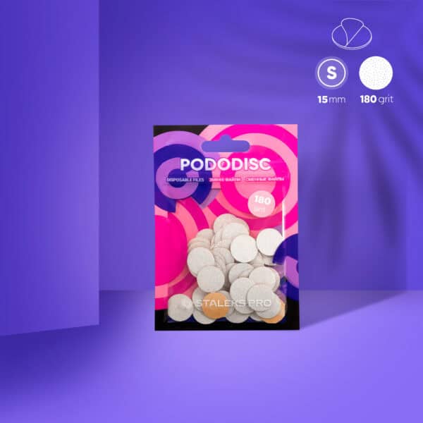 Staleks Pro ανταλλακτικά αυτοκόλλητα pads μιας χρήσης Pododisc 15mm 180 grit 50 τεμάχια