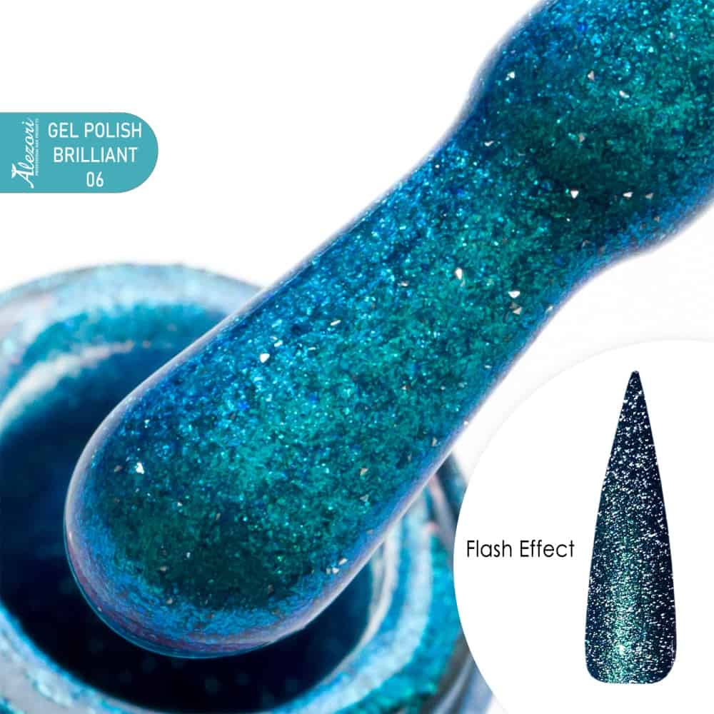 GEL POLISH BRILLIANT 06_HEMA-1000x1000 GEL POLISH BRILLIANT (FLASH EFFECT) 06 15ml. - Image 1