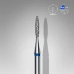 Diamond nail drill bit pointed flame blue EXPERT head diameter 1,6 mm / working part 8 mm