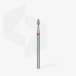 Diamond nail drill bit drop red EXPERT head diameter 2,3 mm / working part 5 mm