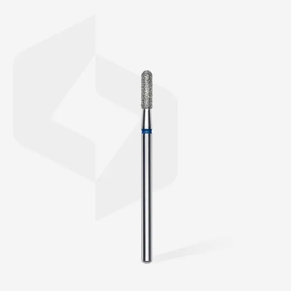 Diamond nail drill bit rounded cylinder blue EXPERT head diameter 2,3 mm / working part 8 mm