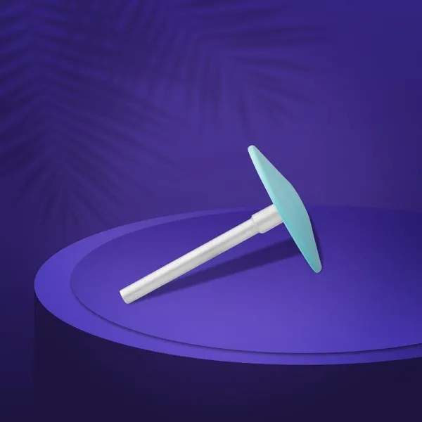 Slanted рlastic рedicure disc Pododisc Staleks Pro M and set of ringlike disposable file 180 grit 5 pc (20 mm)