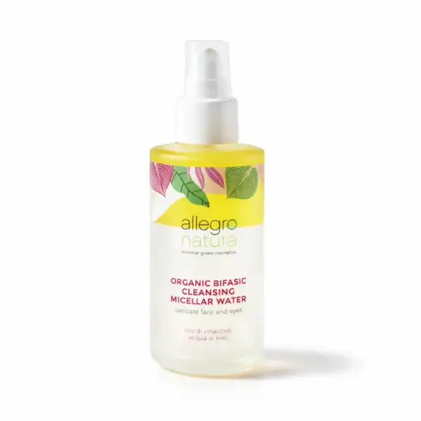 διφασικό οργανικό micellar water για ξηρές και ευαίσθητες επιδερμίδες